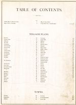 Table of Contents, Queens County 1891 Long Island